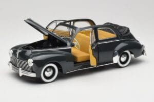 Peugeot 203 Kabrioletas Juodas Solido 1:18 8156 Metalas - nuotrauka 2 iš 8