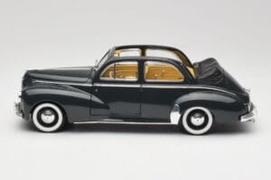 Peugeot 203 Kabrioletas Juodas Solido 1:18 8156 Metalas - nuotrauka 4 iš 8