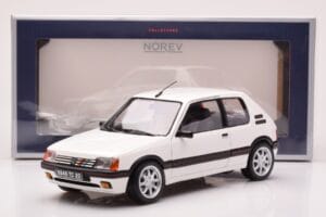 Peugeot 205 GTi 1.9 Meije Baltas Norev 1:18 184842 Metalas - nuotrauka 8 iš 8