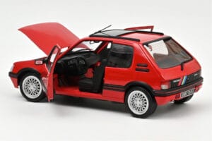 Peugeot 205 GTi 1.9 PTS Deco Vallelunga Raudonas Norev 1:18 184846 Metalas - nuotrauka 2 iš 3