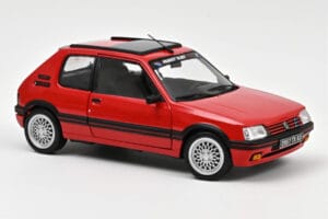 Peugeot 205 GTi 1.9 PTS Deco Vallelunga Raudonas Norev 1:18 184846 Metalas