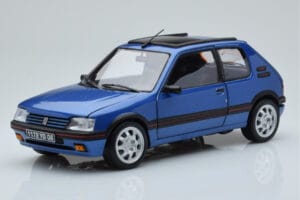 Peugeot 205 GTi 1.9 Su Stogeliu Miami Mėlynas Norev 1:18 184844 Metalas