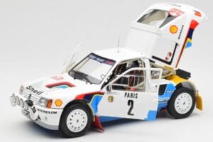 Peugeot 205 T16 #2 A. Vatanen / T. Harryman Rally Monte Carlo 1985 Norev 1:18 184864 Metalas - nuotrauka 2 iš 8