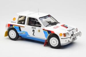 Peugeot 205 T16 #2 A. Vatanen / T. Harryman Rally Monte Carlo 1985 Norev 1:18 184864 Metalas - nuotrauka 6 iš 8