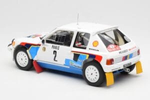 Peugeot 205 T16 #2 A. Vatanen / T. Harryman Rally Monte Carlo 1985 Norev 1:18 184864 Metalas - nuotrauka 7 iš 8