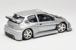 Peugeot 206 MTK Sidabrinis Solido 1:18 1817 Metalas - nuotrauka 3 iš 8