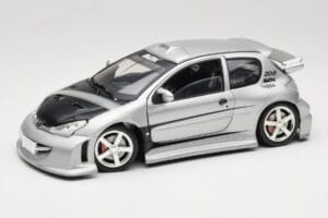Peugeot 206 MTK Sidabrinis Solido 1:18 1817 Metalas