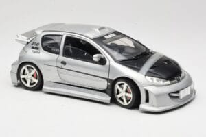 Peugeot 206 MTK Sidabrinis Solido 1:18 1817 Metalas - nuotrauka 6 iš 8