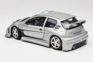 Peugeot 206 MTK Sidabrinis Solido 1:18 1817 Metalas - nuotrauka 7 iš 8