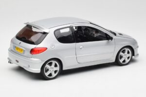 Peugeot 206 RC Aluminium Sidabrinis Norev 1:18 184726 Metalas - nuotrauka 3 iš 8