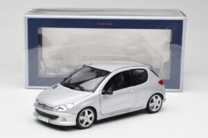 Peugeot 206 RC Aluminium Sidabrinis Norev 1:18 184726 Metalas - nuotrauka 8 iš 8