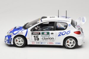 Peugeot 206 WRC #15 G. Panizzi / H. Panizzi WRC 1999 Solido 1:18 9016 Metalas - nuotrauka 4 iš 8
