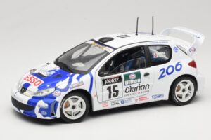 Peugeot 206 WRC #15 G. Panizzi / H. Panizzi WRC 1999 Solido 1:18 9016 Metalas