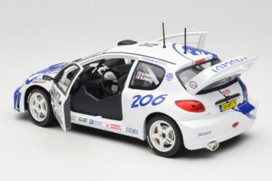 Peugeot 206 WRC #15 G. Panizzi / H. Panizzi WRC 1999 Solido 1:18 9016 Metalas - nuotrauka 5 iš 8