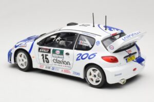 Peugeot 206 WRC #15 G. Panizzi / H. Panizzi WRC 1999 Solido 1:18 9016 Metalas - nuotrauka 7 iš 8