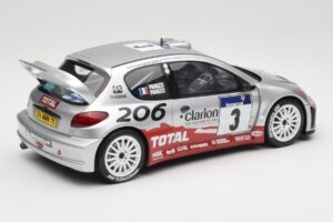 Peugeot 206 WRC #3 G. Panizzi / H. Panizzi Rally Tour de Corse 2002 Otto 1:18 OT1085 Derva - nuotrauka 2 iš 6