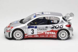Peugeot 206 WRC #3 G. Panizzi / H. Panizzi Rally Tour de Corse 2002 Otto 1:18 OT1085 Derva - nuotrauka 3 iš 6