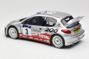 Peugeot 206 WRC #3 G. Panizzi / H. Panizzi Rally Tour de Corse 2002 Otto 1:18 OT1085 Derva - nuotrauka 5 iš 6