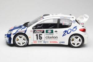 Peugeot 206 WRC G. Panizzi / H. Panizzi Tour de Corse 1999 Otto 1:12 G081 Derva - nuotrauka 3 iš 6