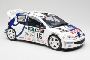 Peugeot 206 WRC G. Panizzi / H. Panizzi Tour de Corse 1999 Otto 1:12 G081 Derva - nuotrauka 4 iš 6