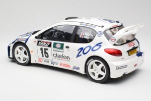 Peugeot 206 WRC G. Panizzi / H. Panizzi Tour de Corse 1999 Otto 1:12 G081 Derva - nuotrauka 5 iš 6