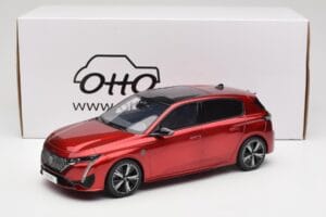 Peugeot 308 GT P5 Elixir Red Otto 1:18 OT1140 Derva - nuotrauka 6 iš 6