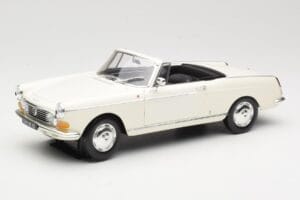 Peugeot 404 Kabrioletas Baltas Norev 1:18 184746 Metalas