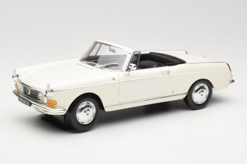 Peugeot 404 Kabrioletas Baltas Norev 1:18 184746 Metalas