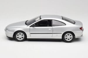 Peugeot 406 Coupe Sidabrinis Gate 1:18 01024 Metalas - nuotrauka 4 iš 8