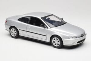 Peugeot 406 Coupe Sidabrinis Gate 1:18 01024 Metalas - nuotrauka 6 iš 8