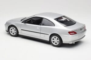 Peugeot 406 Coupe Sidabrinis Gate 1:18 01024 Metalas - nuotrauka 7 iš 8