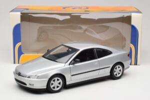 Peugeot 406 Coupe Sidabrinis Gate 1:18 01024 Metalas - nuotrauka 8 iš 8