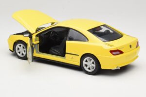 Peugeot 406 Coupe Geltonas Gate 1:18 01022 Metalas - nuotrauka 5 iš 8