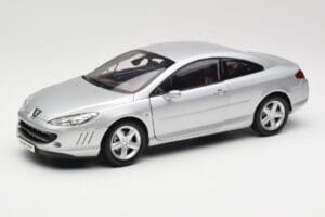 Peugeot 407 Coupe Sidabrinis Norev 1:18 184747 Metalas