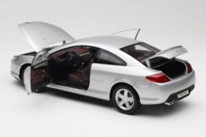 Peugeot 407 Coupe Sidabrinis Norev 1:18 184747 Metalas - nuotrauka 5 iš 8