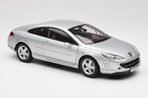 Peugeot 407 Coupe Sidabrinis Norev 1:18 184747 Metalas - nuotrauka 6 iš 8