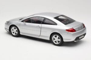 Peugeot 407 Coupe Sidabrinis Norev 1:18 184747 Metalas - nuotrauka 7 iš 8