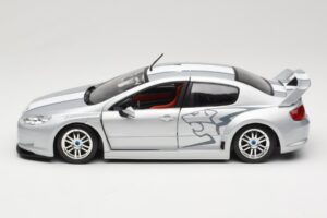 Peugeot 407 Racing Sidabrinis Solido 1:18 90642 Metalas - nuotrauka 4 iš 8