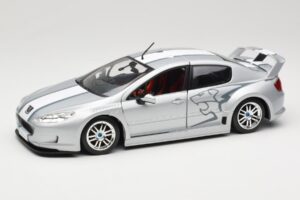 Peugeot 407 Racing Sidabrinis Solido 1:18 90642 Metalas