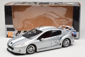Peugeot 407 Racing Sidabrinis Solido 1:18 90642 Metalas - nuotrauka 8 iš 8