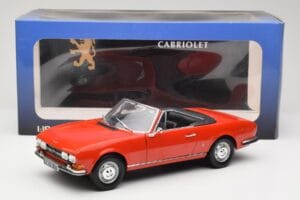 Peugeot 504 Kabrioletas Raudonas Norev 1:18 184754 Metalas - nuotrauka 8 iš 8