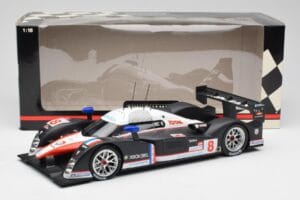 Peugeot 908 HDi LMP1 #8 S. Sarrazin / P. Lamy / S. Bourdais 24 Hours of Le Mans 2nd 2007 Minichamps 1:18 150071208 Metalas - nuotrauka 6 iš 6