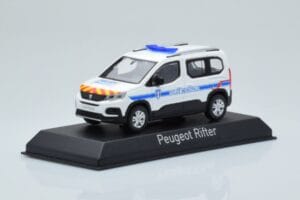 Peugeot Rifter Police Municipale Baltas Norev 1:43 479067 Metalas - nuotrauka 2 iš 4