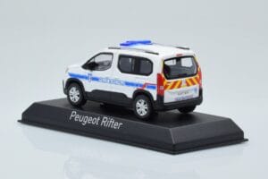 Peugeot Rifter Police Municipale Baltas Norev 1:43 479067 Metalas - nuotrauka 3 iš 4