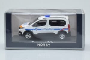 Peugeot Rifter Police Municipale Baltas Norev 1:43 479067 Metalas - nuotrauka 4 iš 4