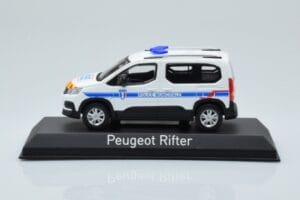 Peugeot Rifter Police Municipale Baltas Norev 1:43 479067 Metalas