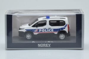 Peugeot Rifter Police Nationale Baltas Norev 1:43 479065 Metalas - nuotrauka 4 iš 4