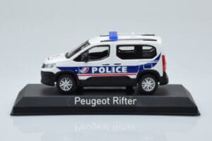 Peugeot Rifter Police Nationale Baltas Norev 1:43 479065 Metalas