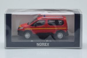 Peugeot Rifter Pompiers Raudonas Norev 1:43 479069 Metalas - nuotrauka 4 iš 4
