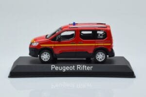 Peugeot Rifter Pompiers Raudonas Norev 1:43 479069 Metalas